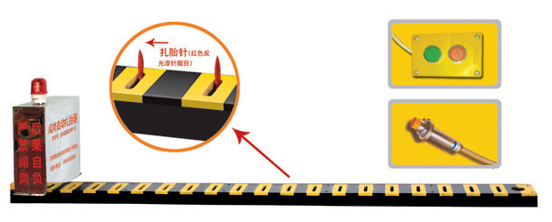 重庆长寿区V3嵌入式闯岗自动扎胎器/阻车器